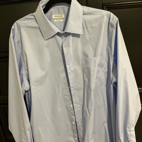 Haggar Shirts Haggar Slim Fit Mens Dress Shirt Poshmark